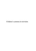 Eseja 'Children's Cartoons in Television', 3.