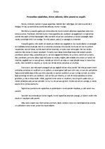 Eseja 'Personības vajadzības, dzīves sākumā, vidus posmā un nogalē', 1.