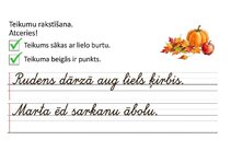 Prezentācija 'Latviešu valodas uzdevumi 1. klasei', 9.
