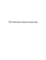 Referāts 'Tiešā mārketinga nozīmīgums biznesa tirgū', 1.
