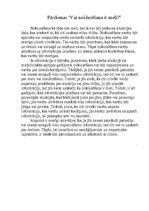 Eseja 'Vai noklusēšana ir meli', 1.