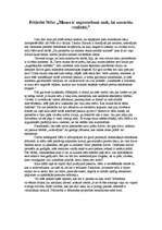 Eseja 'F.Nīče: "Mums ir nepieciešami meli, lai uzvarētu realitāti"', 1.