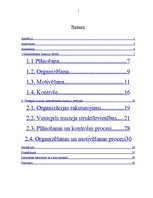 Referāts 'Menedžmenta funkciju analīze Ventspils muzejā', 1.