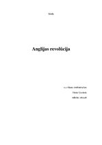 Referāts 'Anglijas revolūcija', 1.
