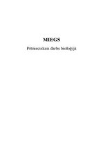 Referāts 'Miegs', 1.