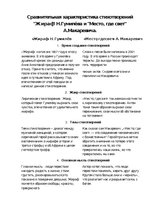 Konspekts 'Сравнительная характеристика стихотворений "Жираф" Н.Гумилёва и "Место, где свет', 1.