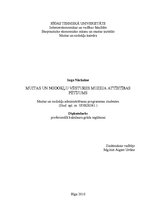 Diplomdarbs 'Muitas un nodokļu muzeja attīstības pētījums', 1.