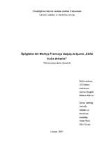 Referāts 'Spilgtākie tēli Mārtiņa Freimaņa dzejoļu krājumā „Zālīte truša dvēselei”', 1.