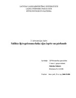 Paraugs 'Salikta šķērsgriezuma koka sijas izpēte un pārbaude', 1.