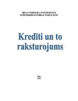 Referāts 'Kredīti un to raksturojums', 1.