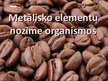 Prezentācija 'Metālisko elementu nozīme organismos', 1.