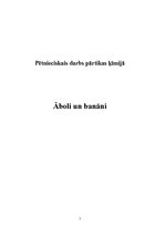 Referāts 'Pētnieciskais darbs pārtikas ķīmijā. Āboli un banāni', 1.