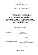 Diplomdarbs 'Personas lieta, tās dokumentu veidošana, izstrādāšana, noformēšana, aktualizēšan', 3.