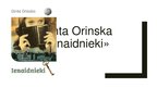 Prezentācija 'Jaunākā literatūra. Gintas Orinskas vešturiska romāna "Ienaidnieki" analīze, pre', 1.