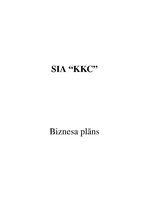 Biznesa plāns 'SIA "KKC" biznesa plāns', 1.
