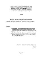 Konspekts 'Demokrātijas priekšnosacījumi: ekonomiskie, sociālie un kulturālie', 1.