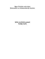 Referāts 'Ķēžu teorētiskie pamati', 1.