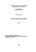 Referāts 'Mūžīgā filosofija', 1.