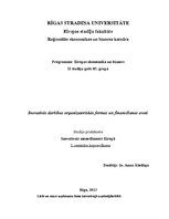 Konspekts 'Inovatīvās darbības organizatoriskās formas un finansēšanas avoti', 1.