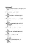 Konspekts 'Jautājumi par Austrāliju', 1.