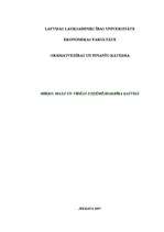 Referāts 'Mazā un vidējā uzņēmējdarbība Latvijā', 1.