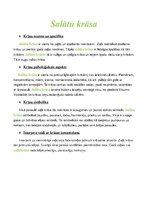 Konspekts 'Salātu krāsas nozīmes analīze', 1.