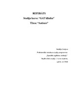 Konspekts 'GAT slimība', 1.