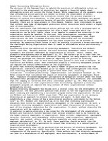 Eseja 'Debate Surrounding Affirmative Action', 1.