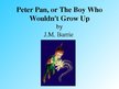 Prezentācija 'Peter Pan by J.M.Barrie', 1.