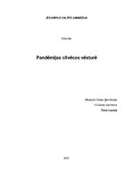 Referāts 'Pandēmijas cilvēces vēsturē', 1.