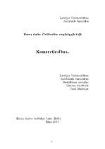 Referāts 'Komerctiesības', 1.