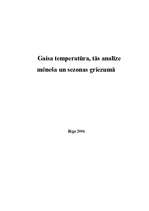 Referāts 'Gaisa temperatūra, tās analīze mēneša un sezonas griezumā', 1.
