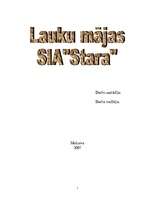 Biznesa plāns 'SIA "Stara"', 1.