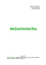 Referāts 'Mežsaimniecība ', 1.