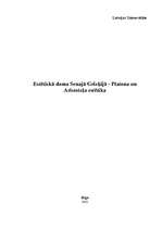 Referāts 'Estētiskā doma Senajā Grieķijā - Platona un Aristoteļa estētika', 1.