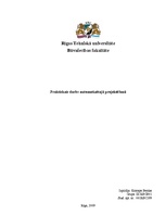 Konspekts 'Praktiskais darbs automatizētajā projektēšanā', 1.