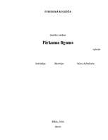 Referāts 'Pirkuma līgums', 1.