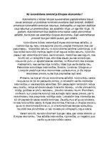 Eseja 'Kā koloniālisms ietekmēja Eiropas ekonomiku?', 1.