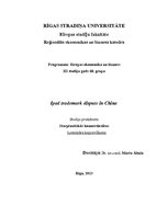 Eseja 'Ipad Trademark Dispute in China', 1.