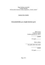 Diplomdarbs 'Kriminālatbildība par nelegālā alkohola apriti', 1.