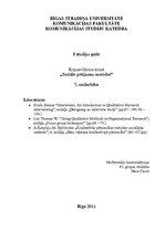 Konspekts 'Sociālo pētījumu metodes, trešais kopsavilkums', 1.