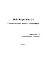 Referāts 'Ēšanas traucējumi: bulīmija un anoreksija', 1.