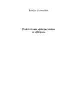 Referāts 'Priekšvēlēšanu aģitācijas ietekme uz vēlēšanu rezultātiem', 1.