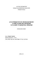 Referāts 'Augstfrekvences bezelektrodu lampu kapilāra ietekme uz lampu starojuma spektru', 1.