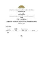 Diplomdarbs 'Adaptācijas veicināšana mācību procesā sākumskolas 1.klasē', 1.