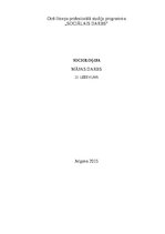 Konspekts 'SOCIOLOĢIJA
MĀJAS DARBS', 1.