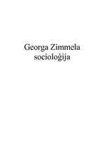 Konspekts 'Georga Zimmela socioloģija', 1.
