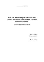 Eseja 'Mīts vai patiesība par viduslaikiem: "Baznīca izrēķinājās ar visiem cilvēkiem, k', 1.
