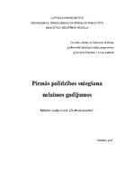 Referāts 'Pirmā neatliekamā palīdzība', 1.