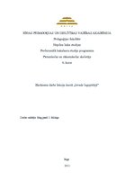 Prakses atskaite 'Bērna runas un valodas izpēte pirmsskolas vecumā', 1.